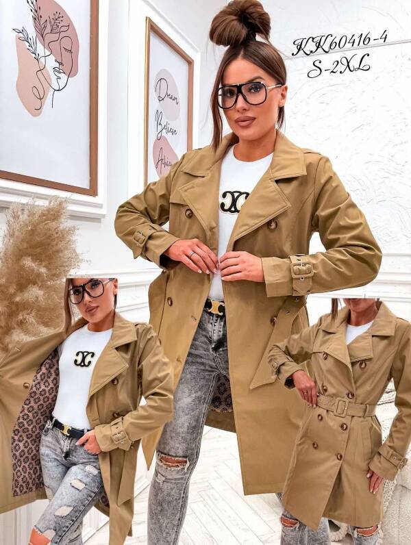 Plaszcze damkie  Roz S-2XL, 1 Kolor Paczka 5 szt 1